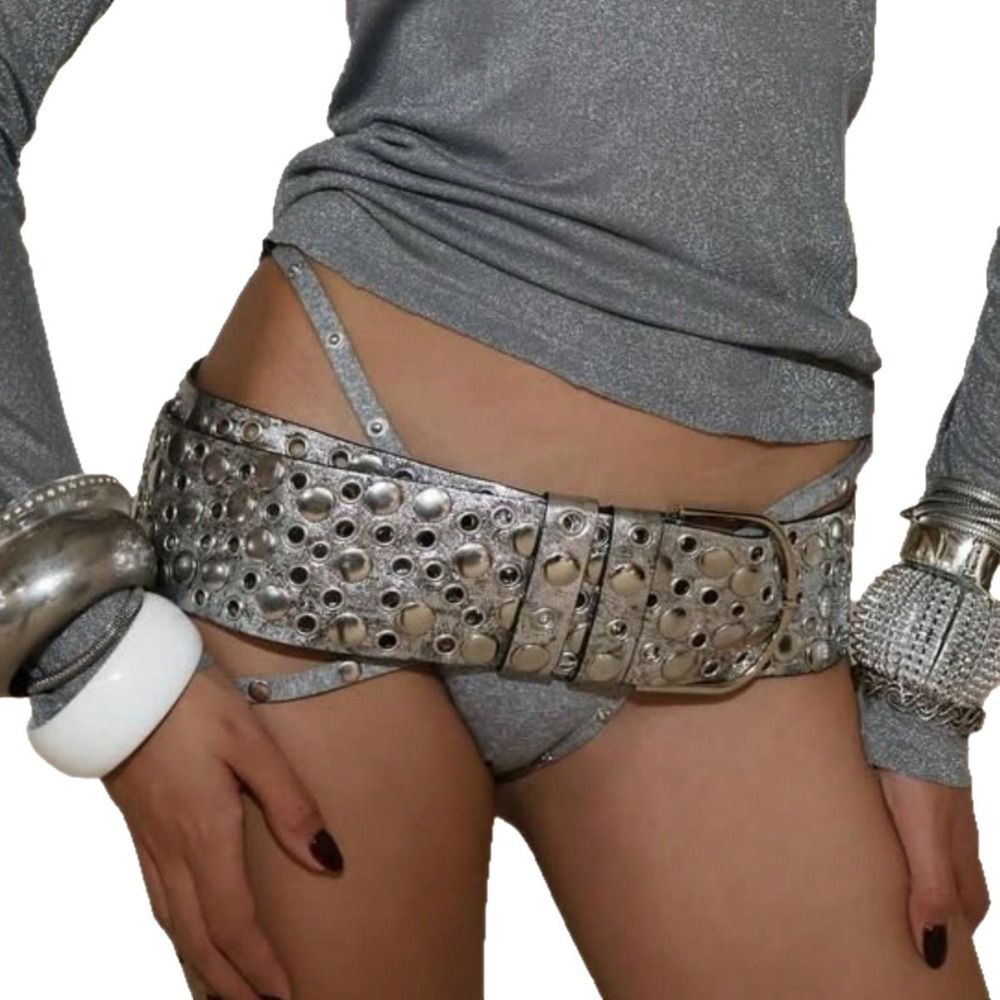 Streetwear Brand Belts - Ceinture Punk à œillets creux et