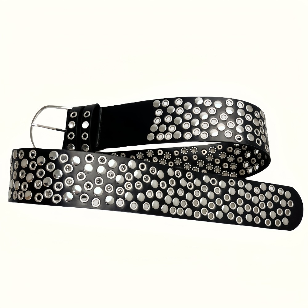 Streetwear Brand Belts - Ceinture large en PU style punk