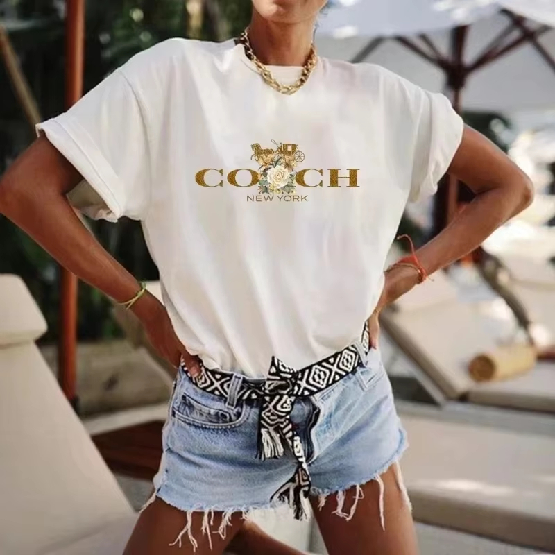 Streetwear Brand With Flowers - T-shirt en coton avec logo Art