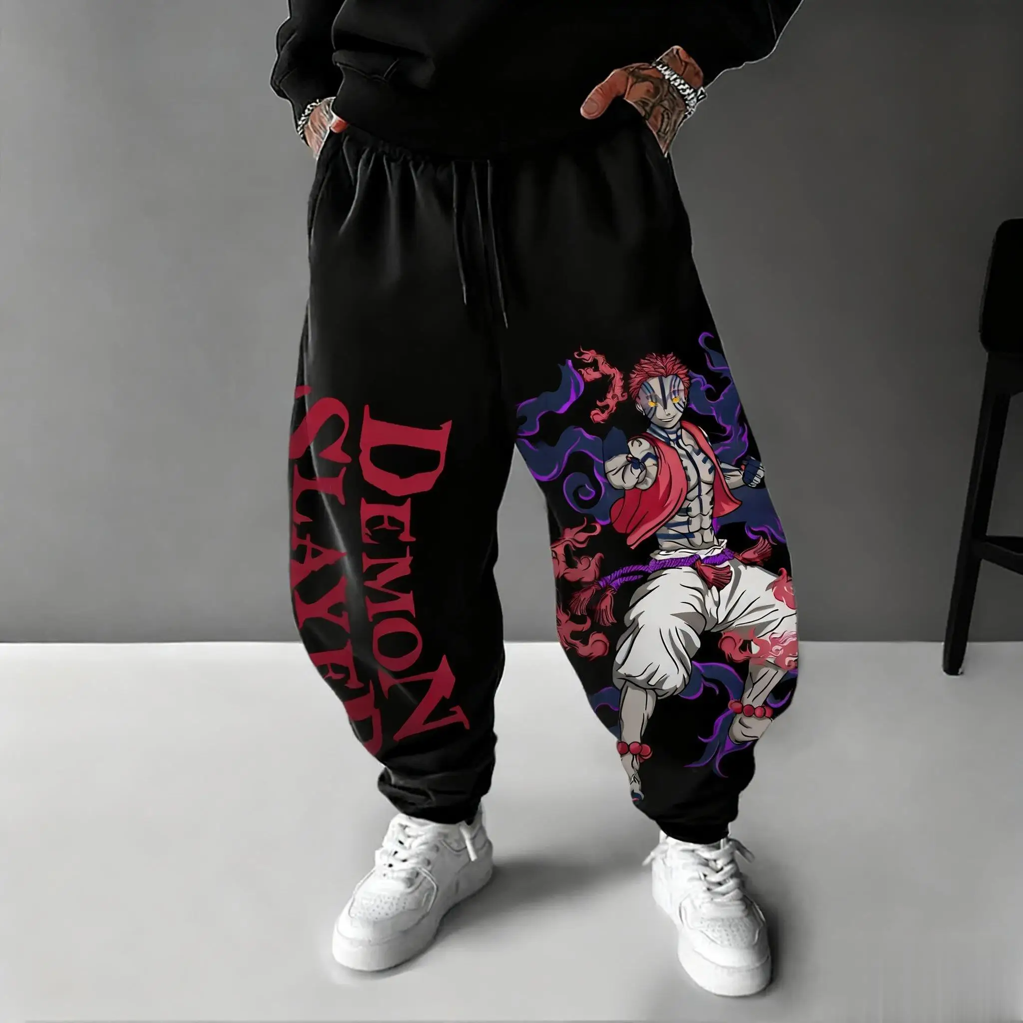 Streetwear Brand Beanie - Pantalon Anime Demon Slayer Akaza 2026