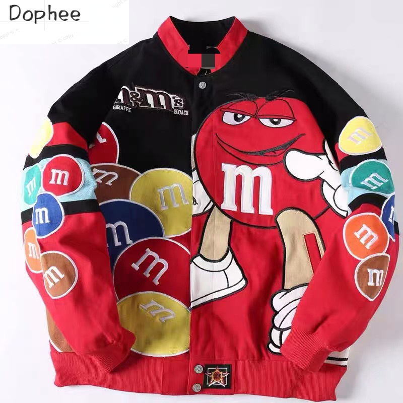 Streetwear Brand China - Vestes brodées Hip Hop pour Couple,