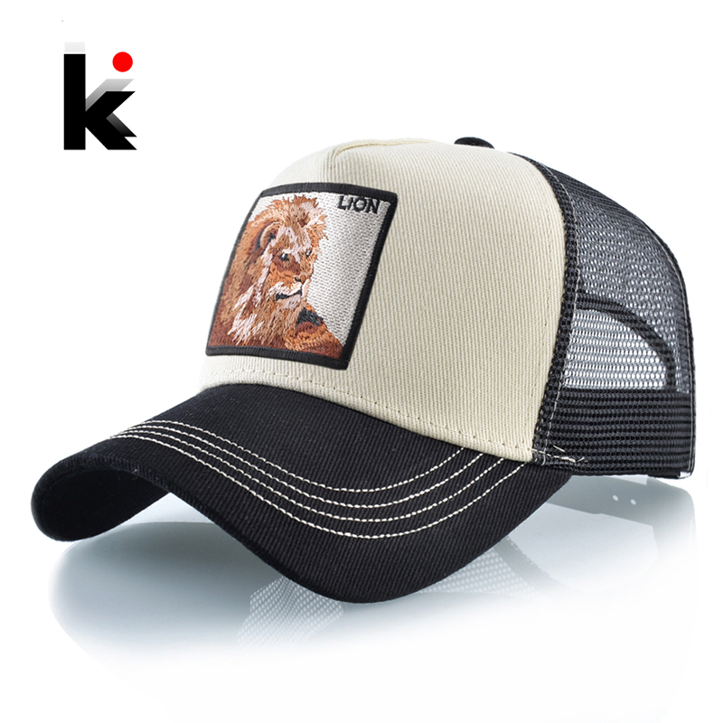Streetwear Brand Beanie - Casquette de Baseball avec Lion brodé,
