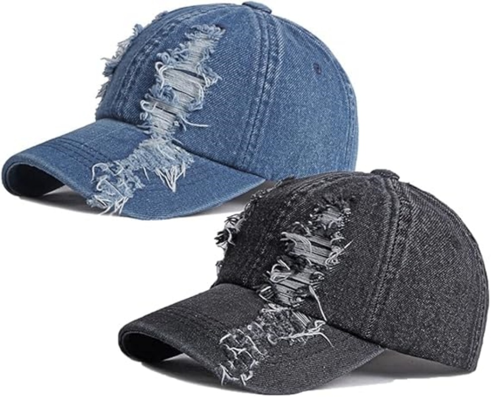 Streetwear Brand Beanie - Nouvelle Casquette de Baseball Unie Déchirée