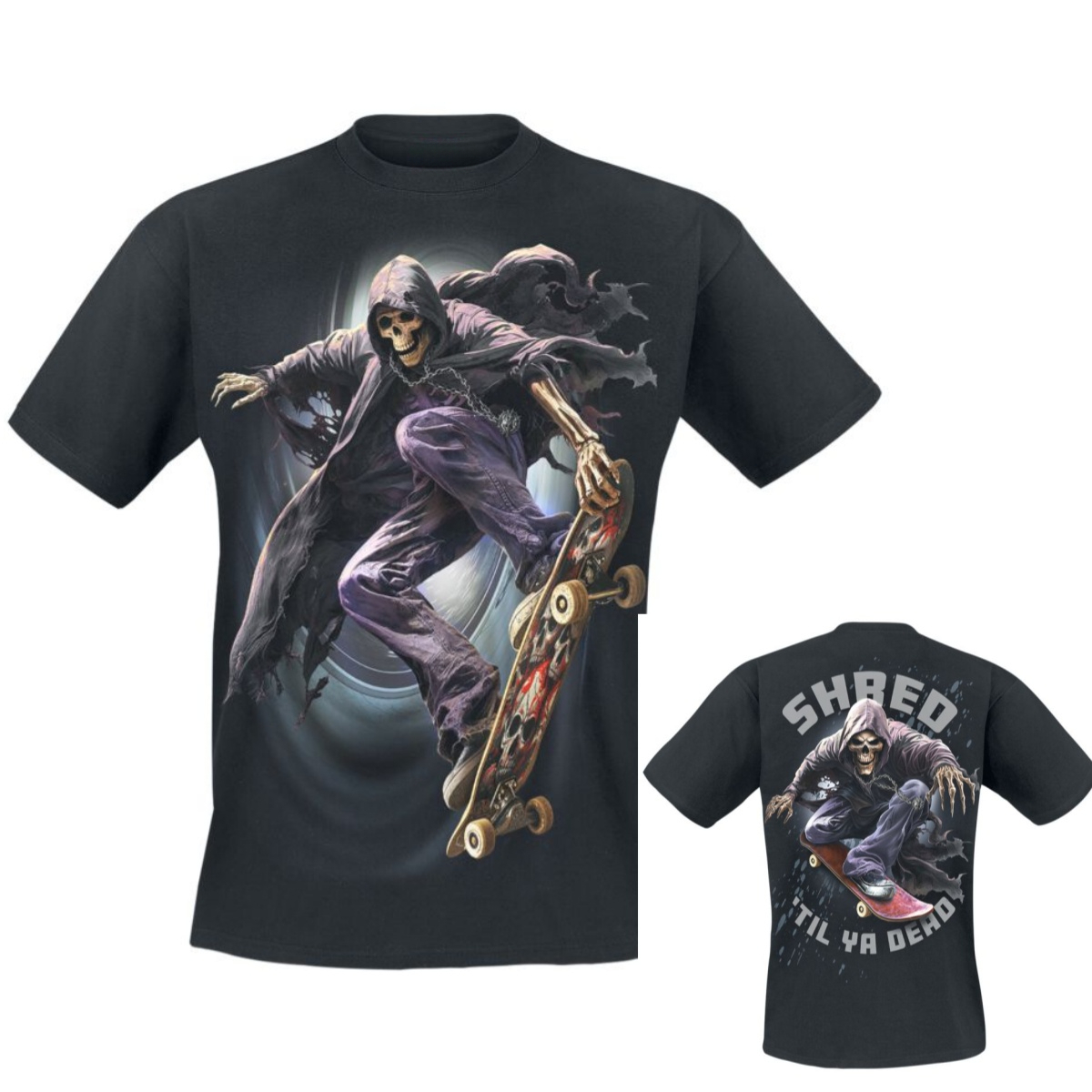 Gothic Streetwear Brand - T-shirt en coton avec image graphique