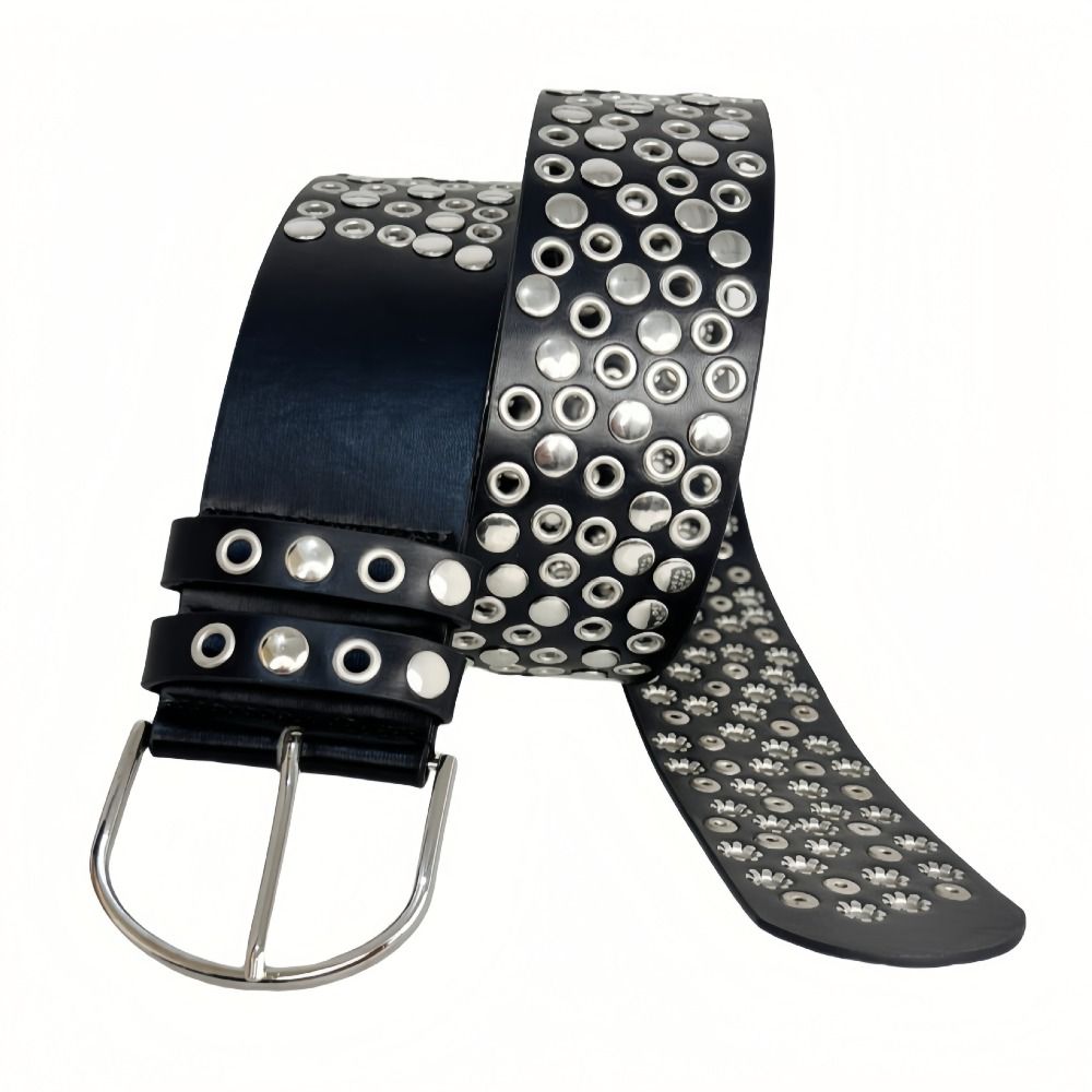 Ceinture large en PU style pun - Streetwear Brand Belts avis et prix