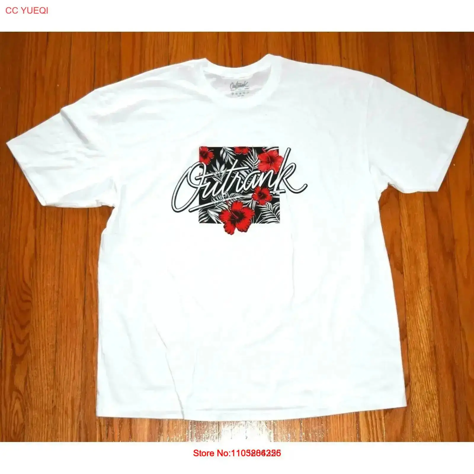 T-shirt blanc pour homme OutRa - Streetwear Brand With Flowers avis et prix