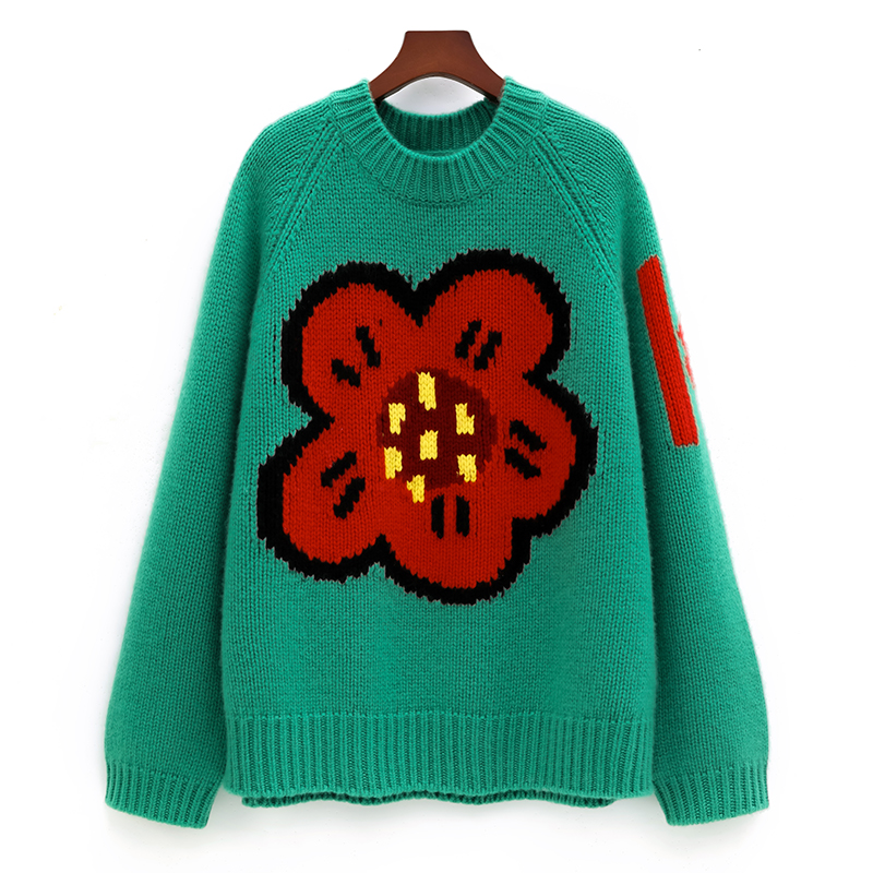 Pull en pur cachemire à fleurs - Streetwear Brand Of The Year avis et prix