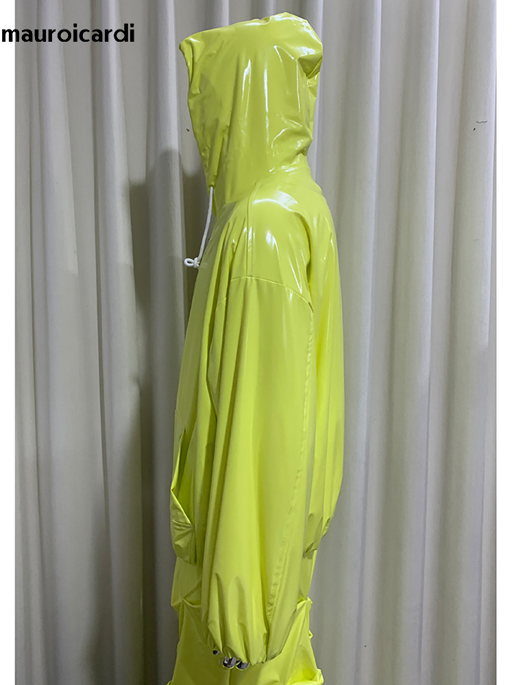 Veste en cuir brillant surdime - Streetwear Brand China avis et prix