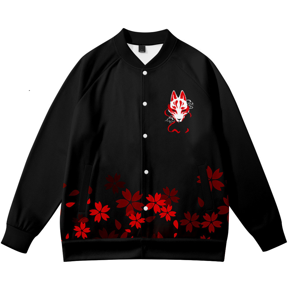 Manteaux Anime fleur renard 3D - Streetwear Brand With Flowers avis et prix