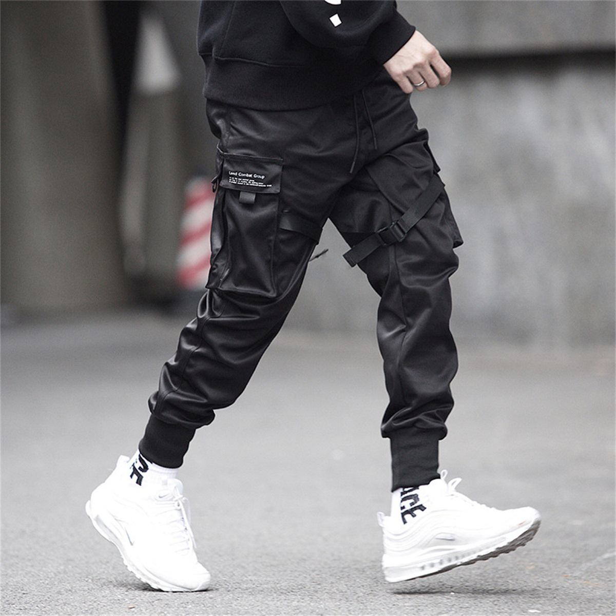 Pantalon Cargo Hip Hop noir, p - Streetwear Brand China avis et prix