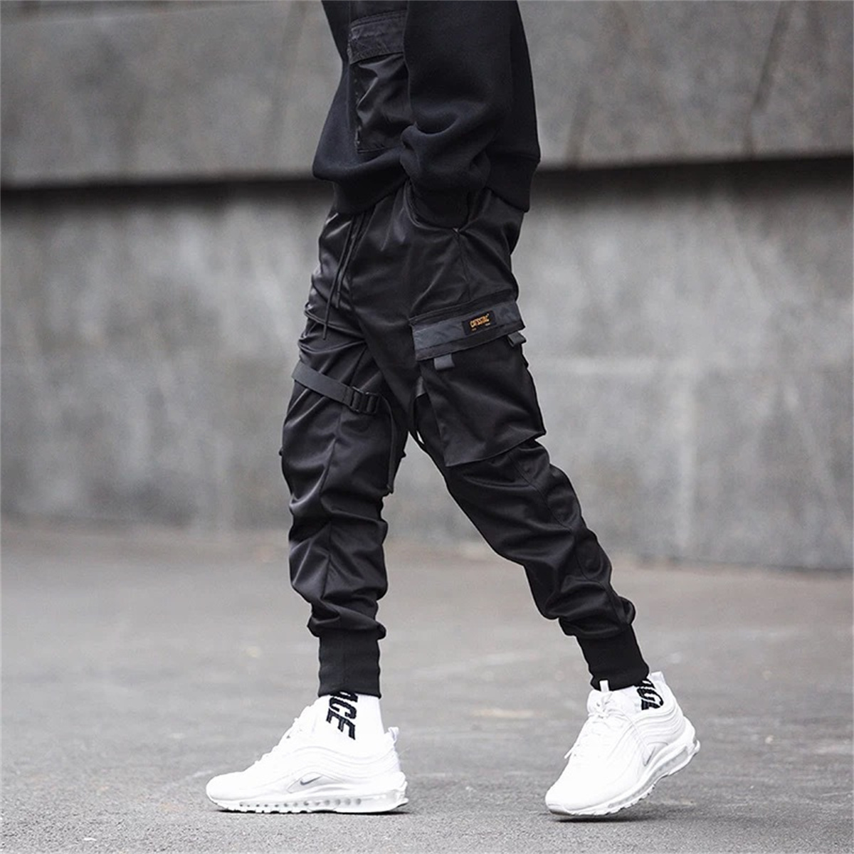 Pantalon Cargo Hip Hop noir, p - Streetwear Brand China avis et prix