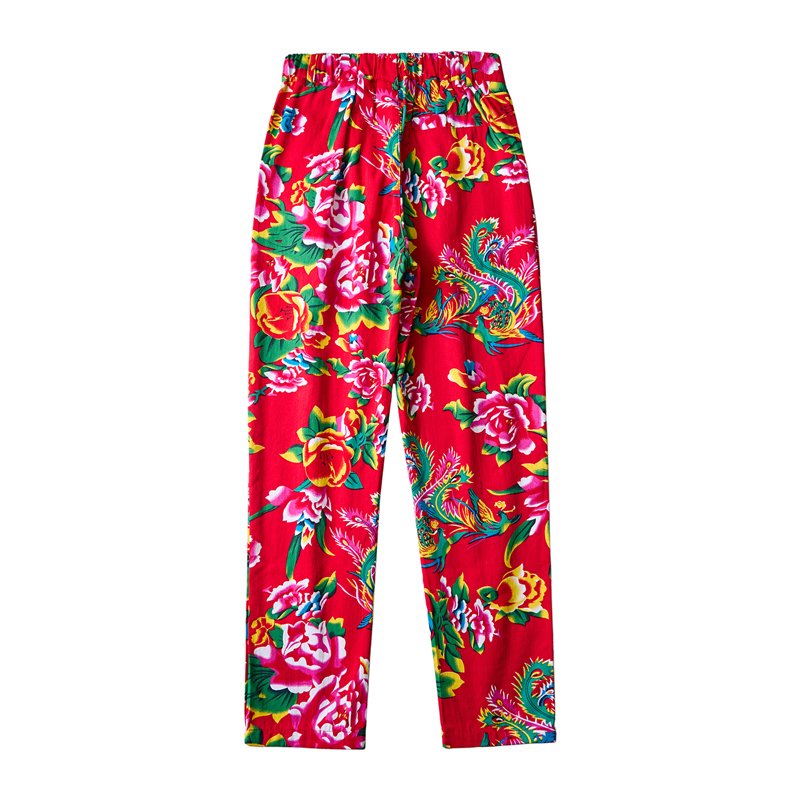 Pantalon populaire de style ch - Streetwear Brand With Flowers avis et prix