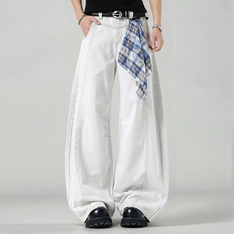 Pantalon ample à carreaux à ja - Streetwear Brand China avis et prix