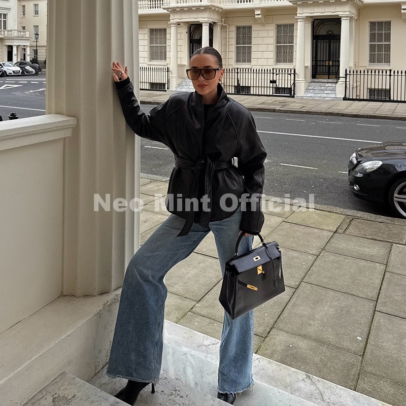 Manteau en similicuir noir ten - Streetwear Girl Brand avis et prix